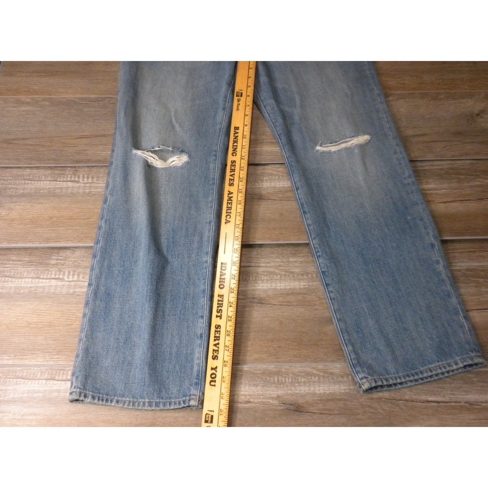 J Crew Jeans Womens 30 Blue Denim '84 Slouchy Button Fly Relaxed Straight NWT - Picture 11 of 15